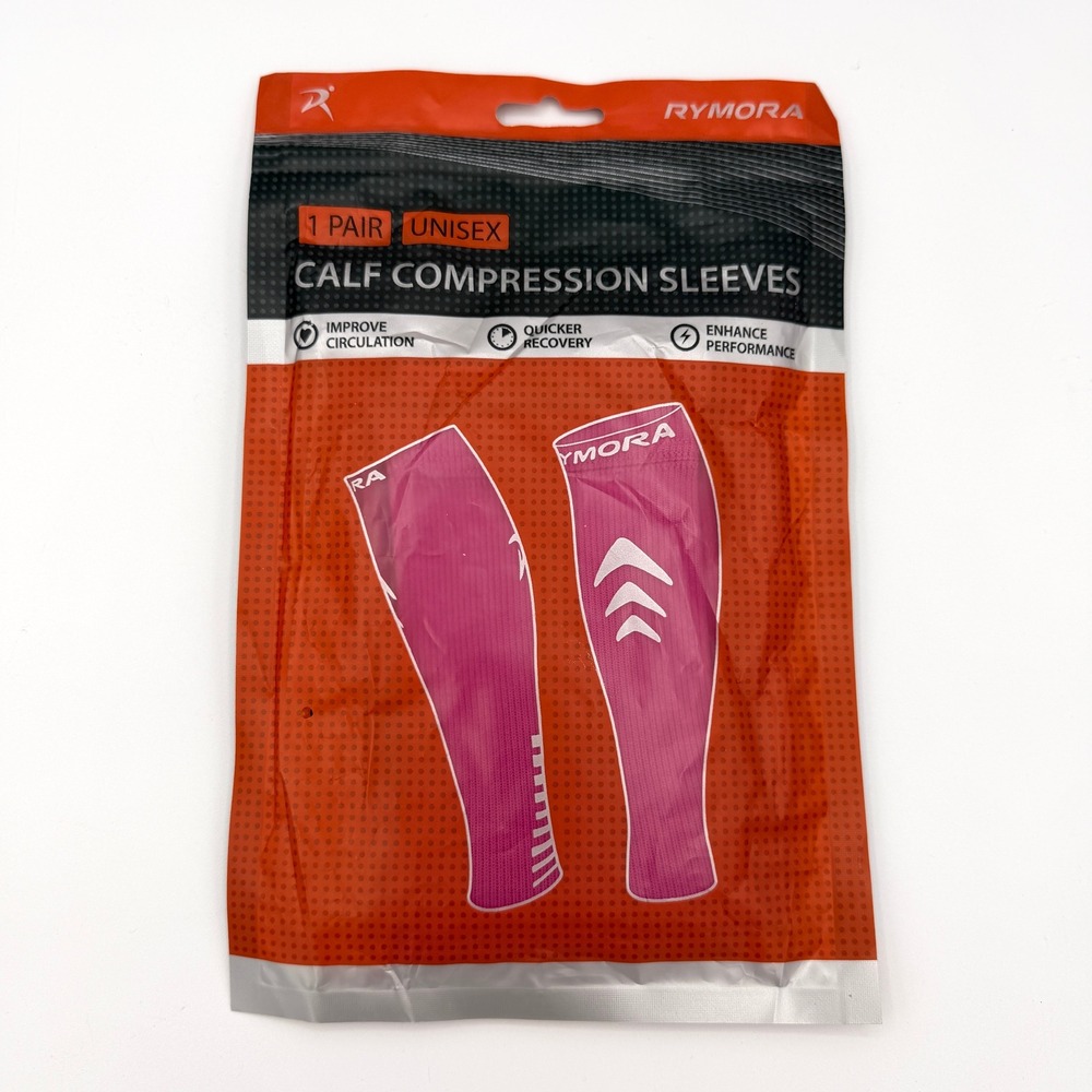 Rymora Calf Compression Sleeves Pink Large Unisex Running Sport B07ZHHRHVT